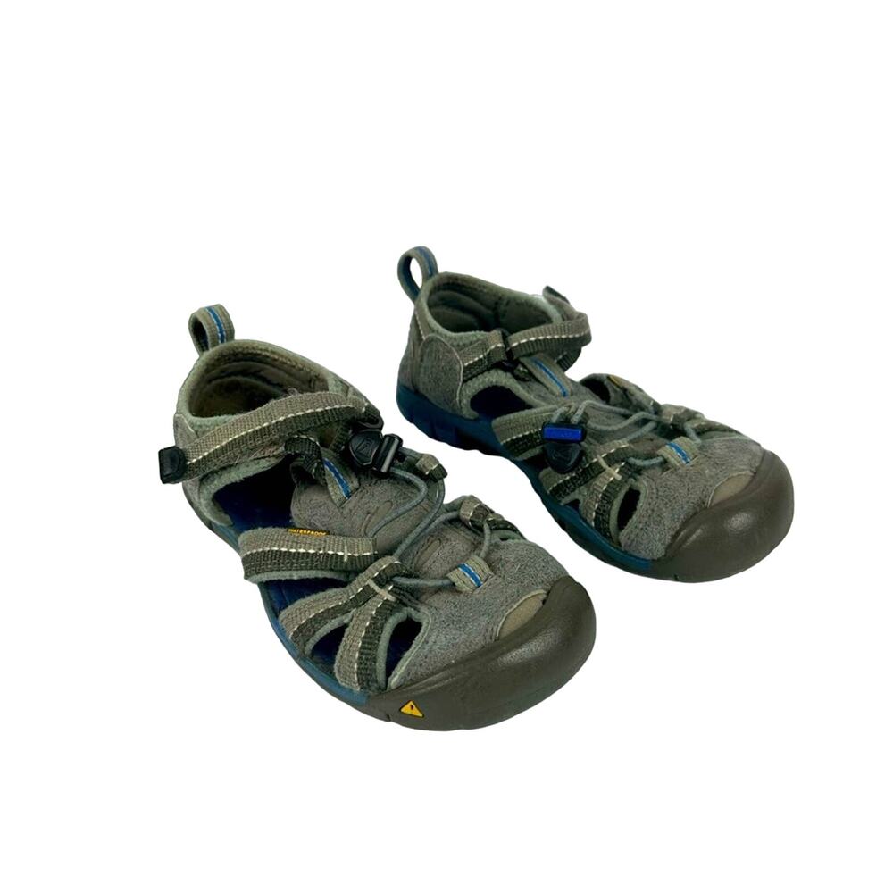 Keen Kids Unisex Seacamp II Cnx Water Shoe Size 12 Gray Waterproof Hiking